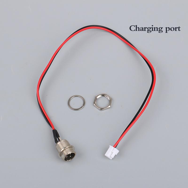 Electric Cycle Bike Charging Socket 3 pin round Pin Connector