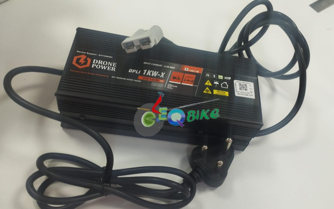 Drone Power ebike Lithium Charger 48v 6amp Battery Charger (Output Voltage 54.6V 6 Amp) for (22Ah /24Ah/26Ah/28Ah/30Ah)Suitable for Electric Scooters