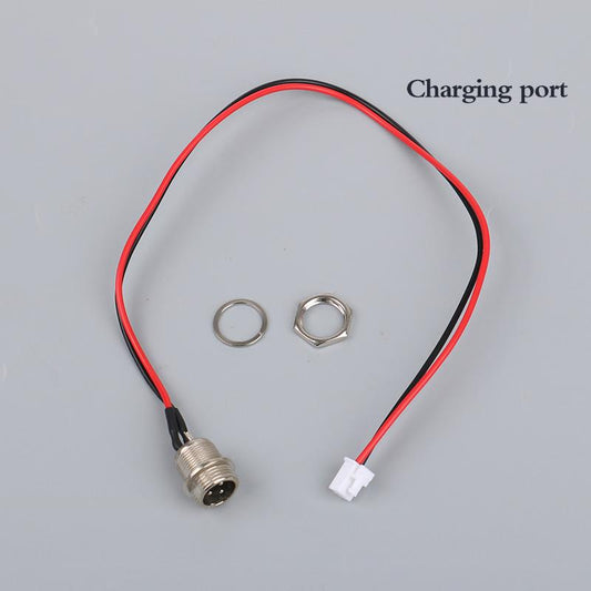 Electric Cycle Bike Charging Socket 3 pin round Pin Connector