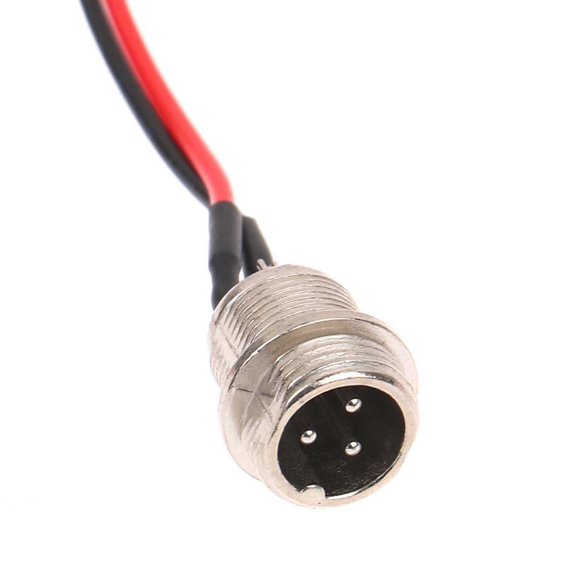 Electric Cycle Bike Charging Socket 3 pin round Pin Connector