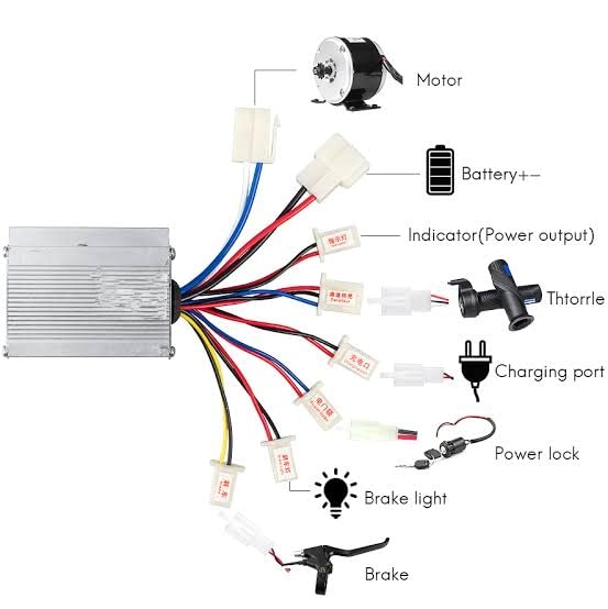 Motor Controller for PMDC Controller 25W/350W for Electric Bicycle