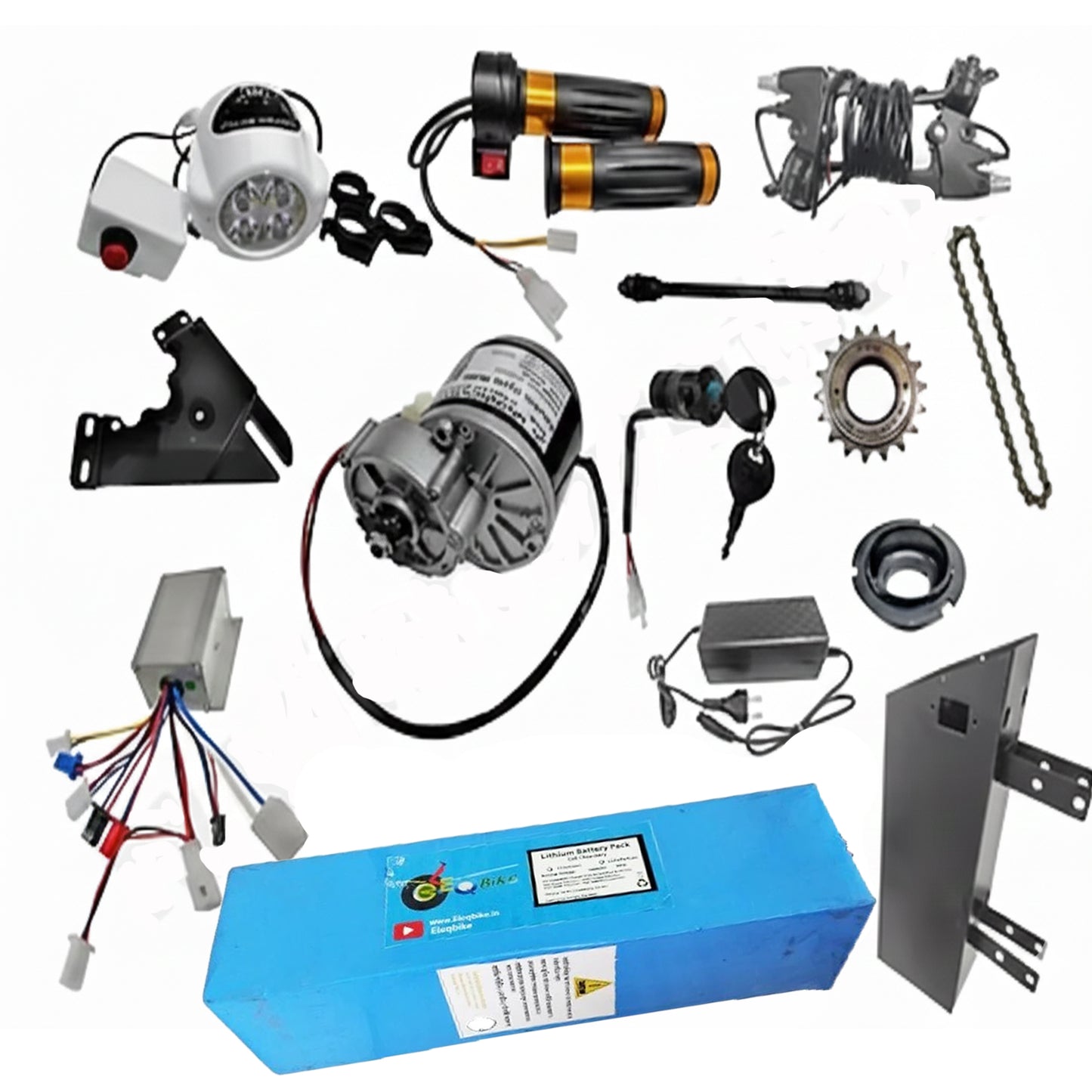 24v 250watts Electric Cycle Gear Motor Conversion Full Kit,With Lithium Charger