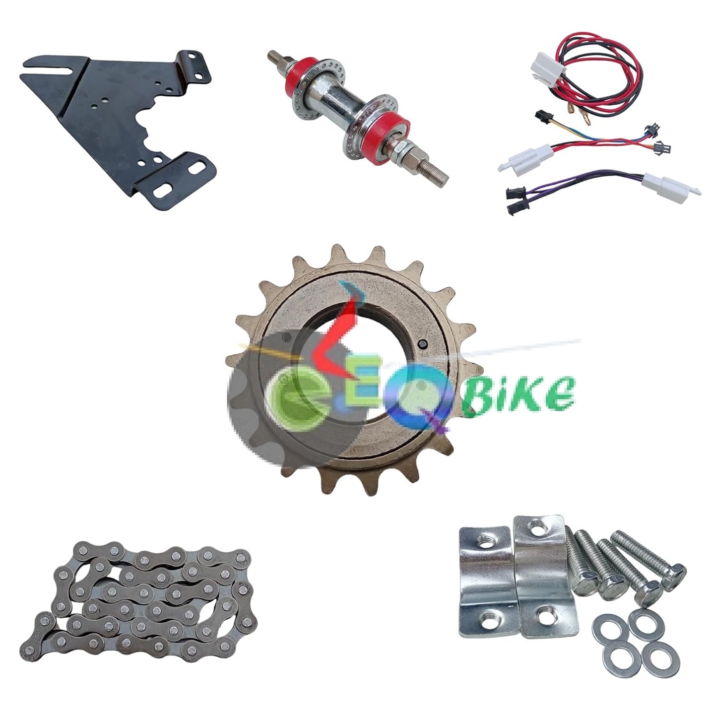 24v 250watts Electric Cycle Gear Motor Conversion Full Kit, Lithium Charger