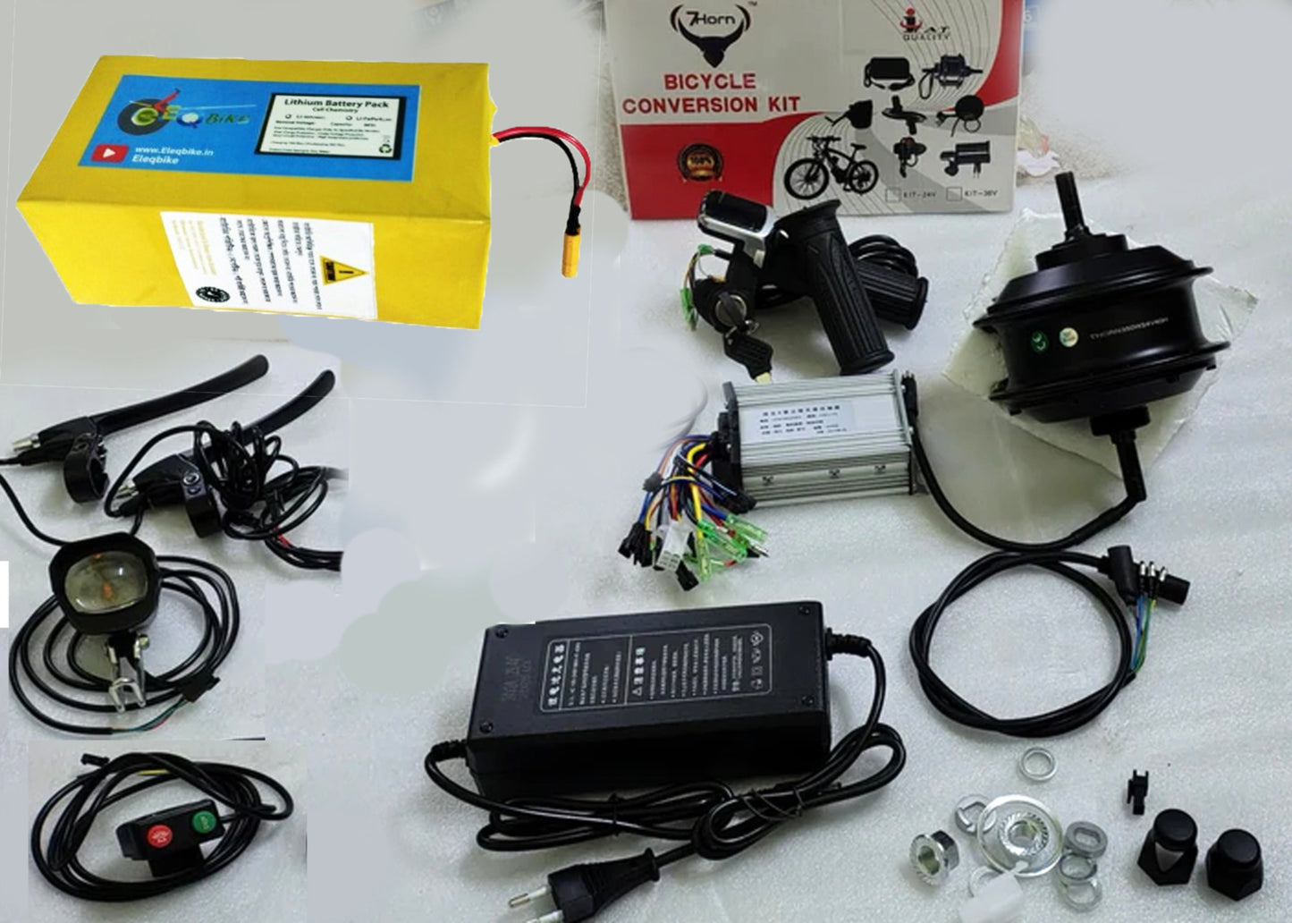 24v 250watts Electric Cycle 40Km Range HUB Motor Conversion Full Kit With Lithium Battery
