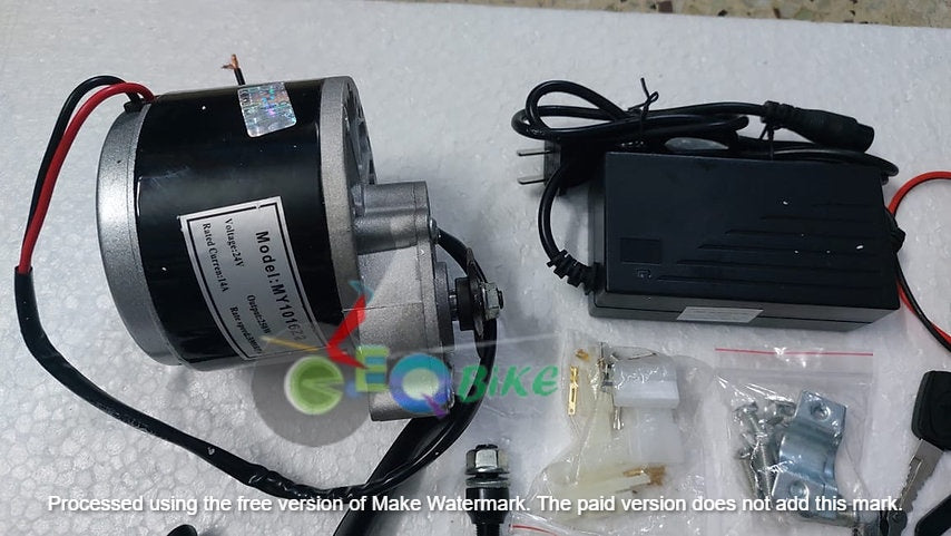 24v 250watts Electric Cycle Gear Motor Conversion Full Kit,With Lithium Charger