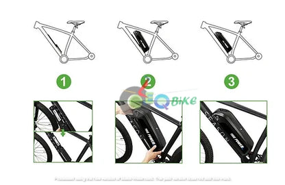 Electric Cycle Lithium Ion Battery Pack 24volt 10AH Hailong Case, 30km+ Mileage