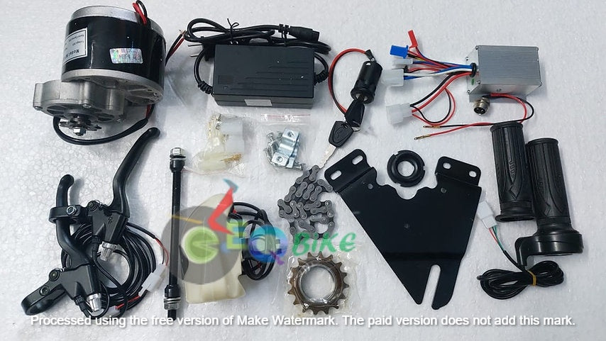 24v 250watts Electric Cycle Gear Motor Conversion Full Kit,With Lithium Charger