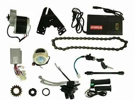 24v 250watts Electric Cycle Gear Motor Conversion Full Kit,With Lithium Charger